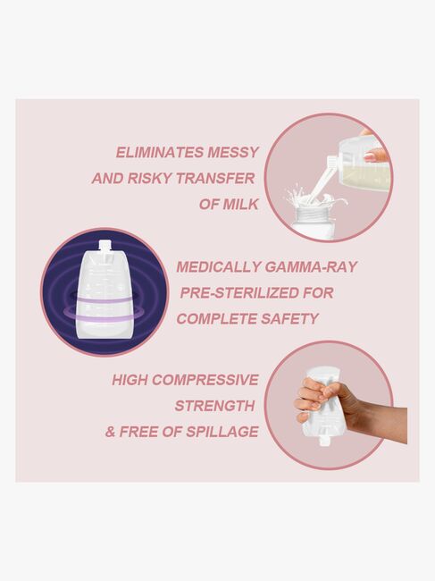 Beemoo CARE Brystmelkposer 180 ml 30-Pakk