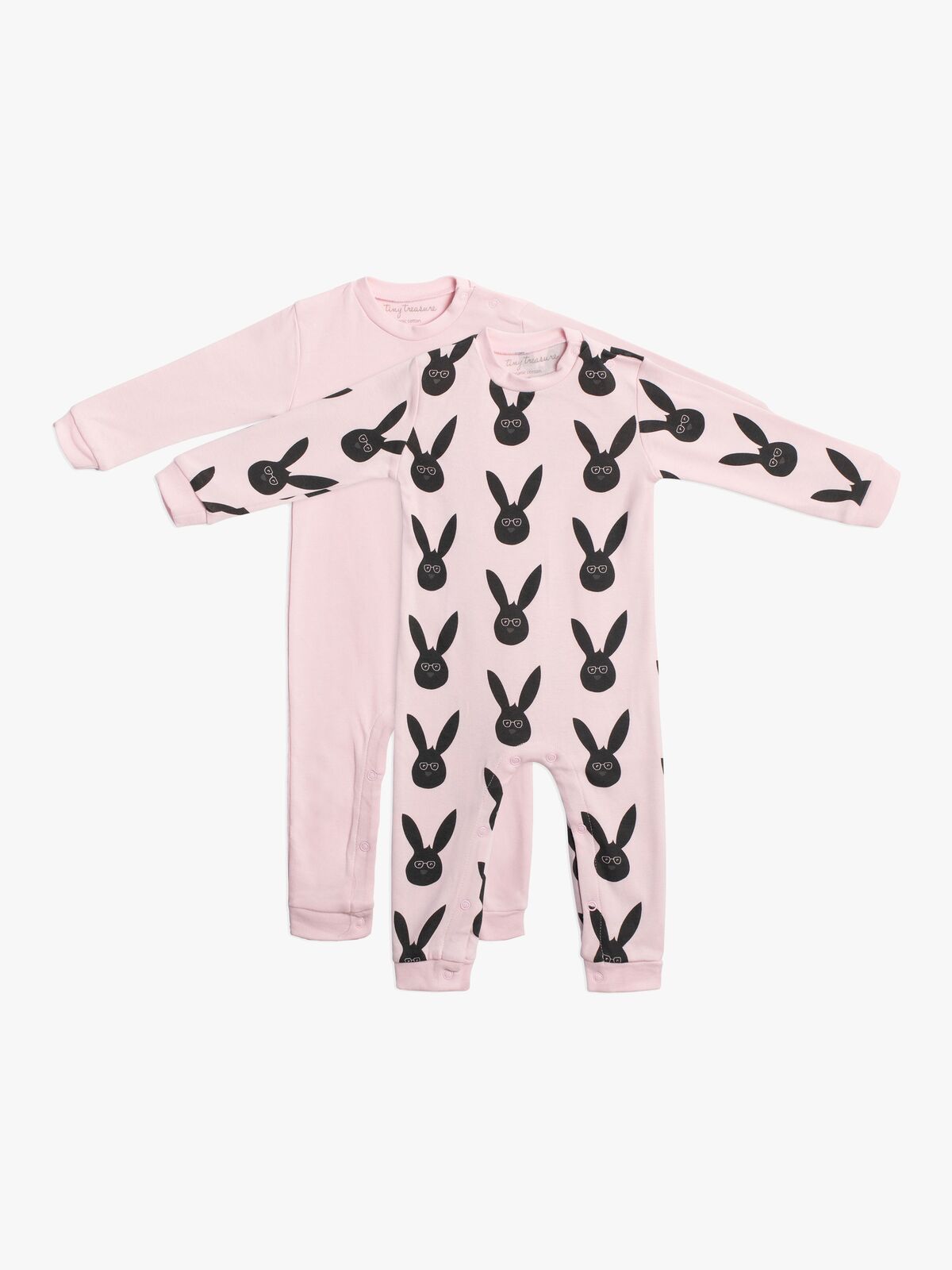 Tiny Treasure Maxime Jumpsuit 2-Pack, Pink
