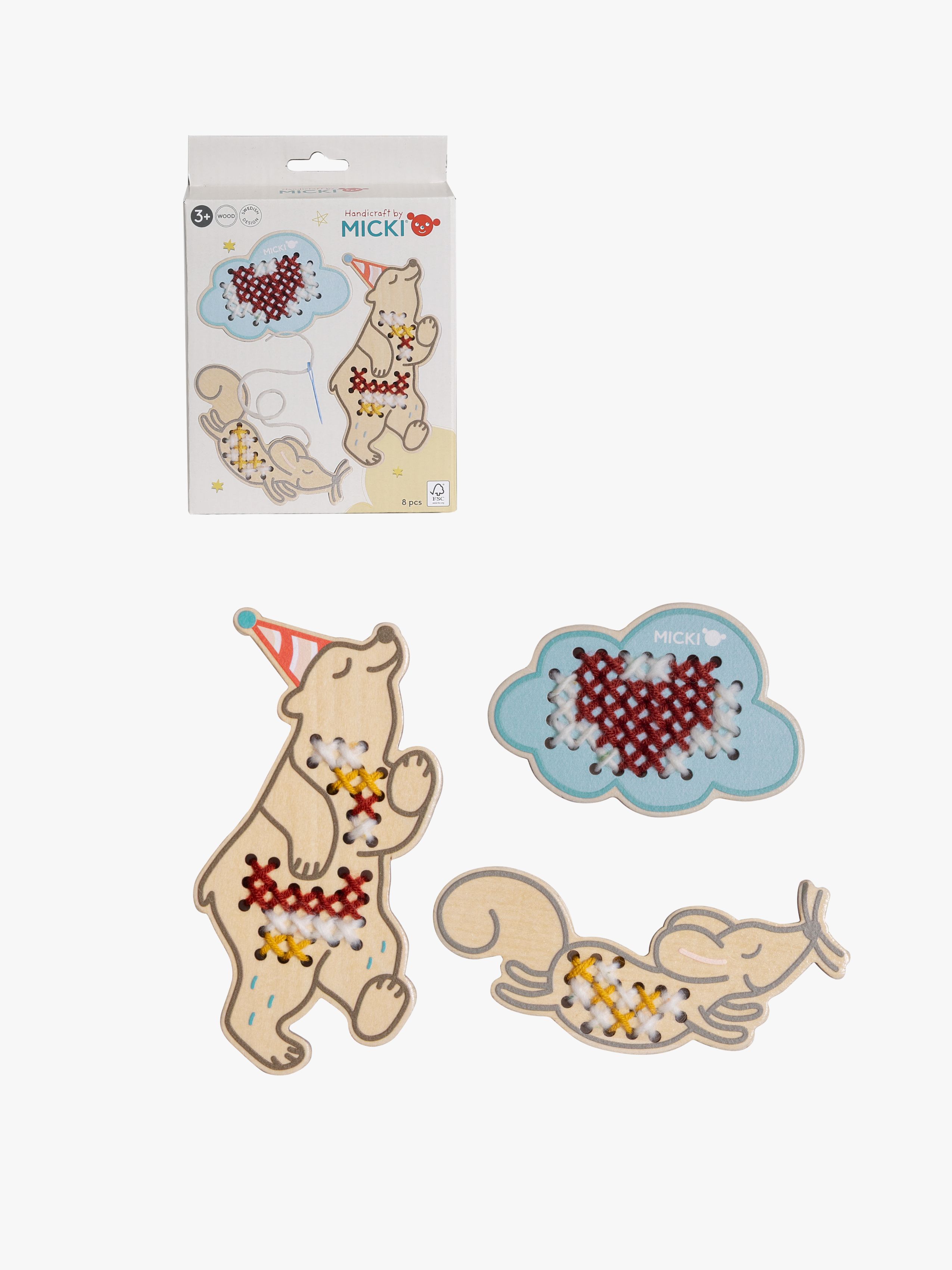 Micki Veverammer Korssting - DIY & Hobbysett - Tre