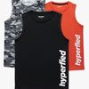 Hyperfied Bounce Tank Top 3-pack, Black/Camo Black/Koi