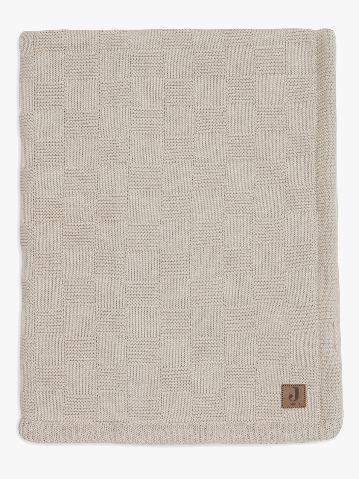 Jollein Teppe 75x100 cm Box Knit/Velvet, Warm Sand