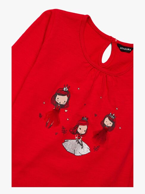 Luca & Lola Martina Topp 2-pack, Red/White