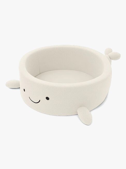 MeowBaby Boucle Whale Ballbasseng, Cheesecake Cream Beige