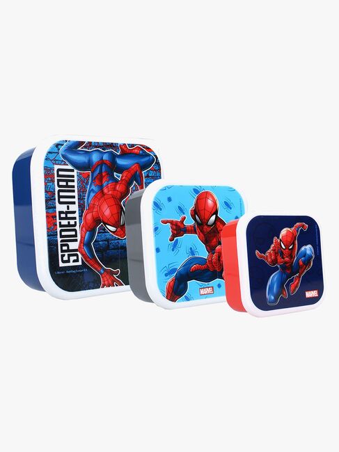 Marvel Spider-Man 3 in 1 Snackboks Let's Eat!, Navy