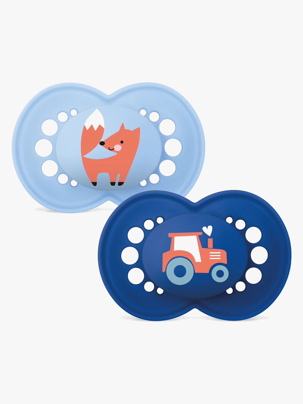 MAM Orginal Smokker Silikon 2-Pakk 6-16m, Blå