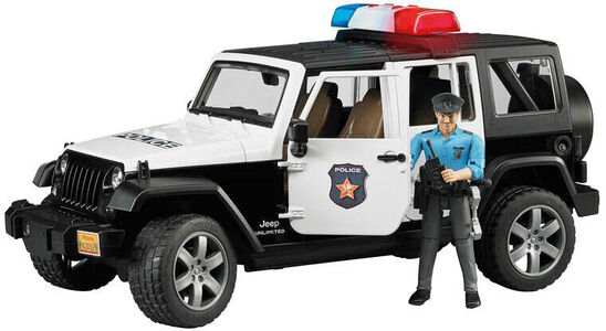 Bruder Jeep Wrangler Politibil med Figur