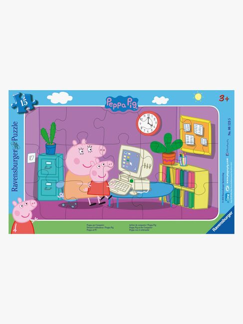 Ravensburger Puslespill Peppa Gris Foran PC-en, 15 Brikker