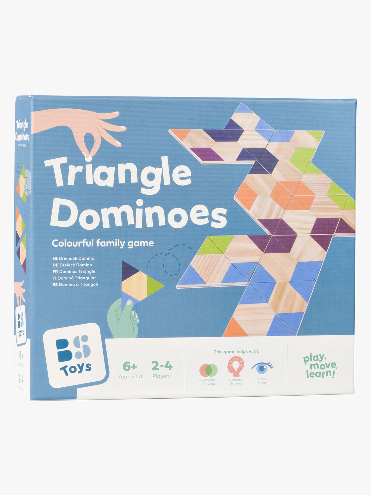 BS Toys Triangle Domino Barnespill