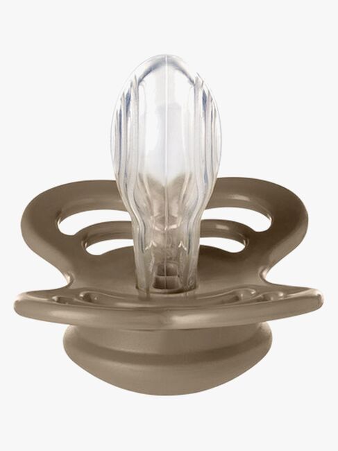 BIBS Supreme Smokk 2-pack Silikon Str 1, Vanilla/Dark Oak