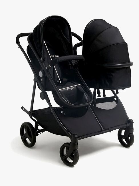 Beemoo Move Twin 2-in-1 Søskenvogn, Asphalt