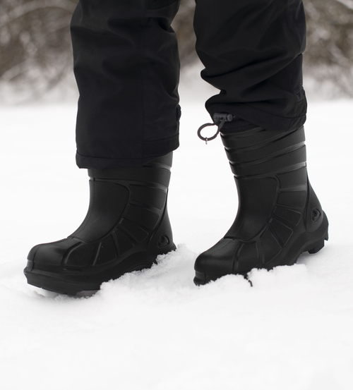 Viking Extreme  Fôrede Gummistøvler, Black/Charcoal