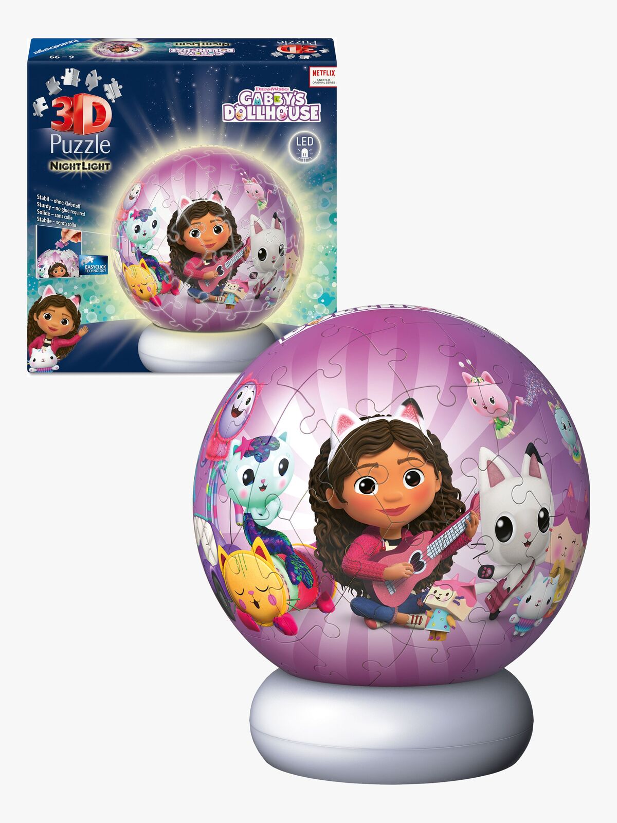 Ravensburger Gabby's Dollhouse 3D-puslespill Nattlampe 72 Brikker