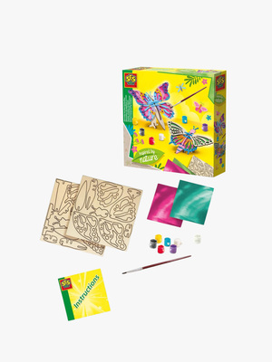 SES Creative Hobbysett Dekorer Sommerfugler Av Tre