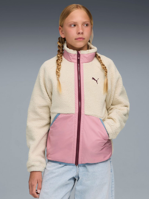 Puma Sherpa Hybrid Fleecejakke, Alpine Snow