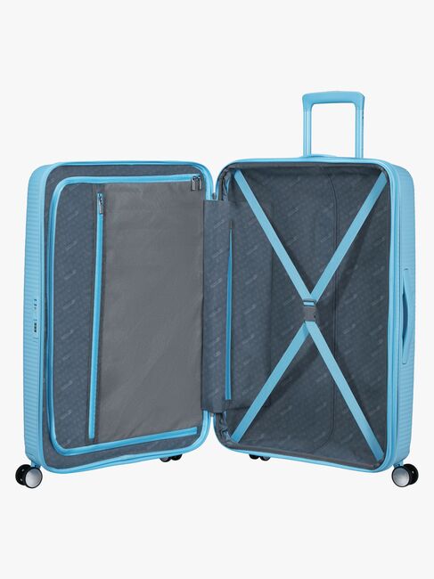 American Tourister Soundbox Spinner Koffert 97-110L, Blueberry Fizz