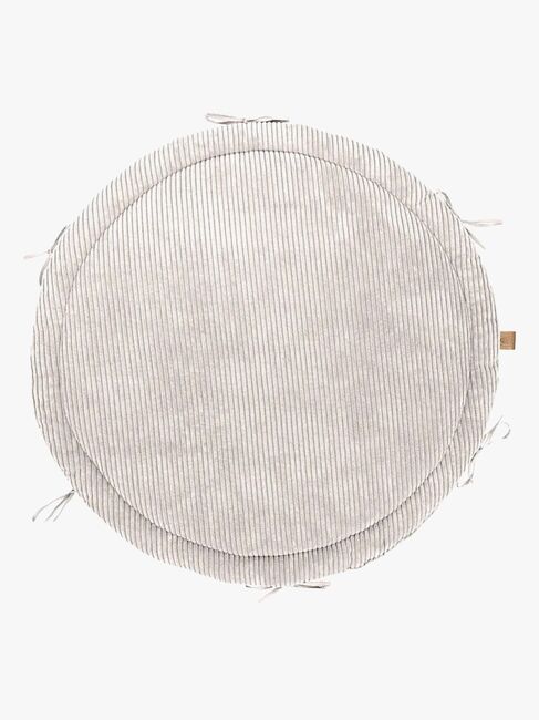 MeowBaby Aesthetic Babynest med Flettet Beskyttelse & Leketeppe, Ecru