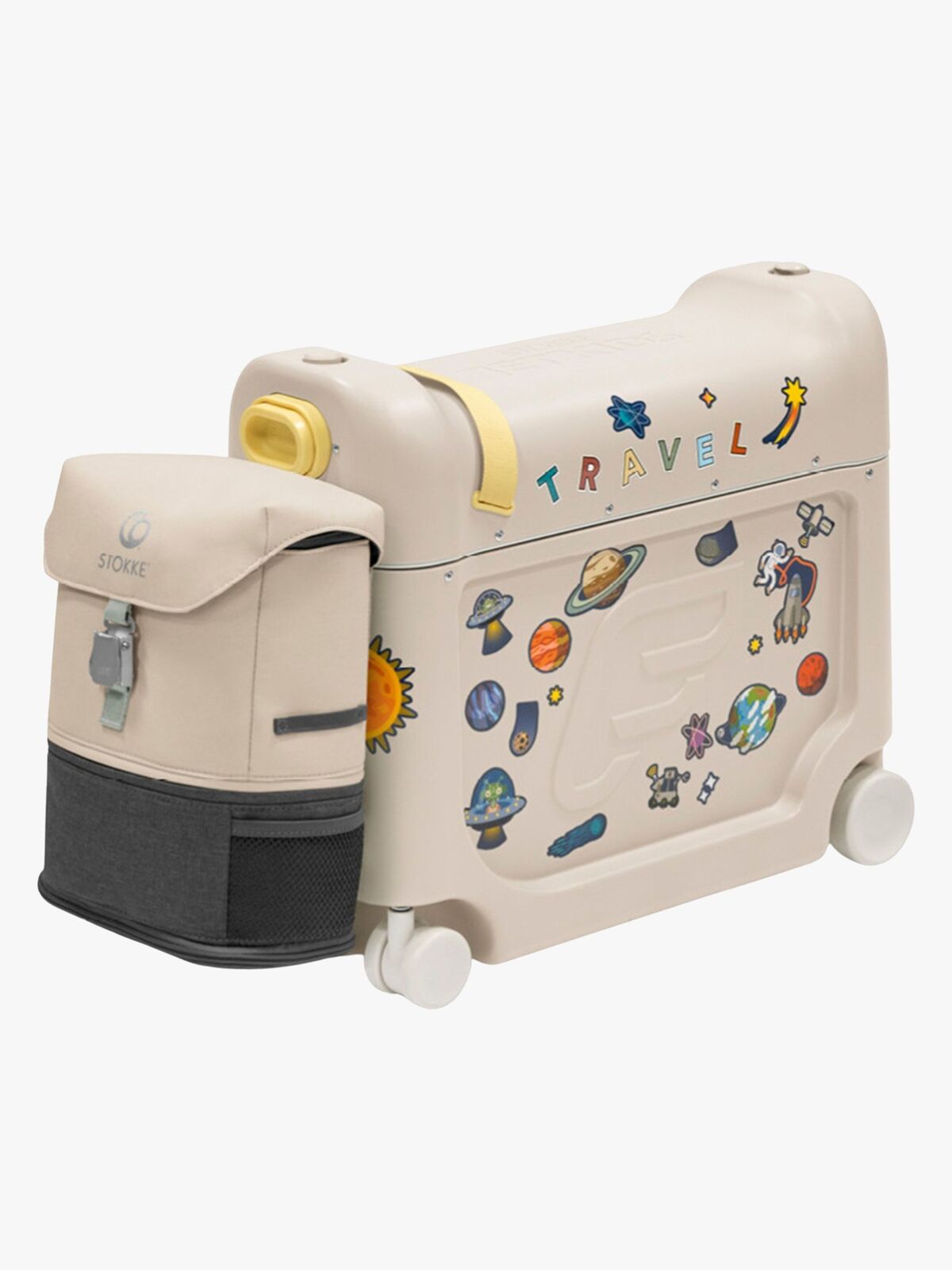Stokke JetKids Reiseseng og Ryggsekk, Moonglow White
