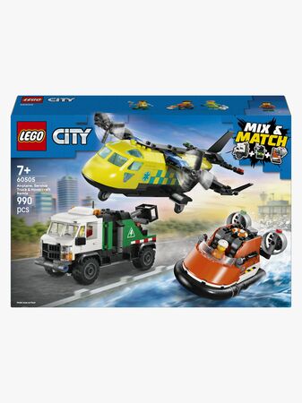LEGO City 60505 Fly-, servicebil- og luftputebåt-remix