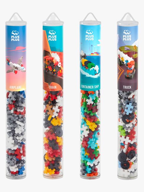 Plus-Plus Byggesett med Bunnplate & Tube Kjøretøy 4x100 Deler