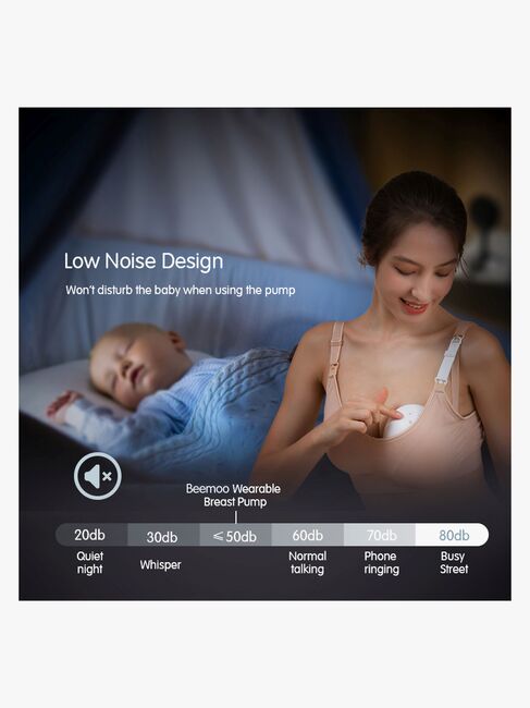 Beemoo CARE Wearable Elektrisk Brystpumpe Dobbel