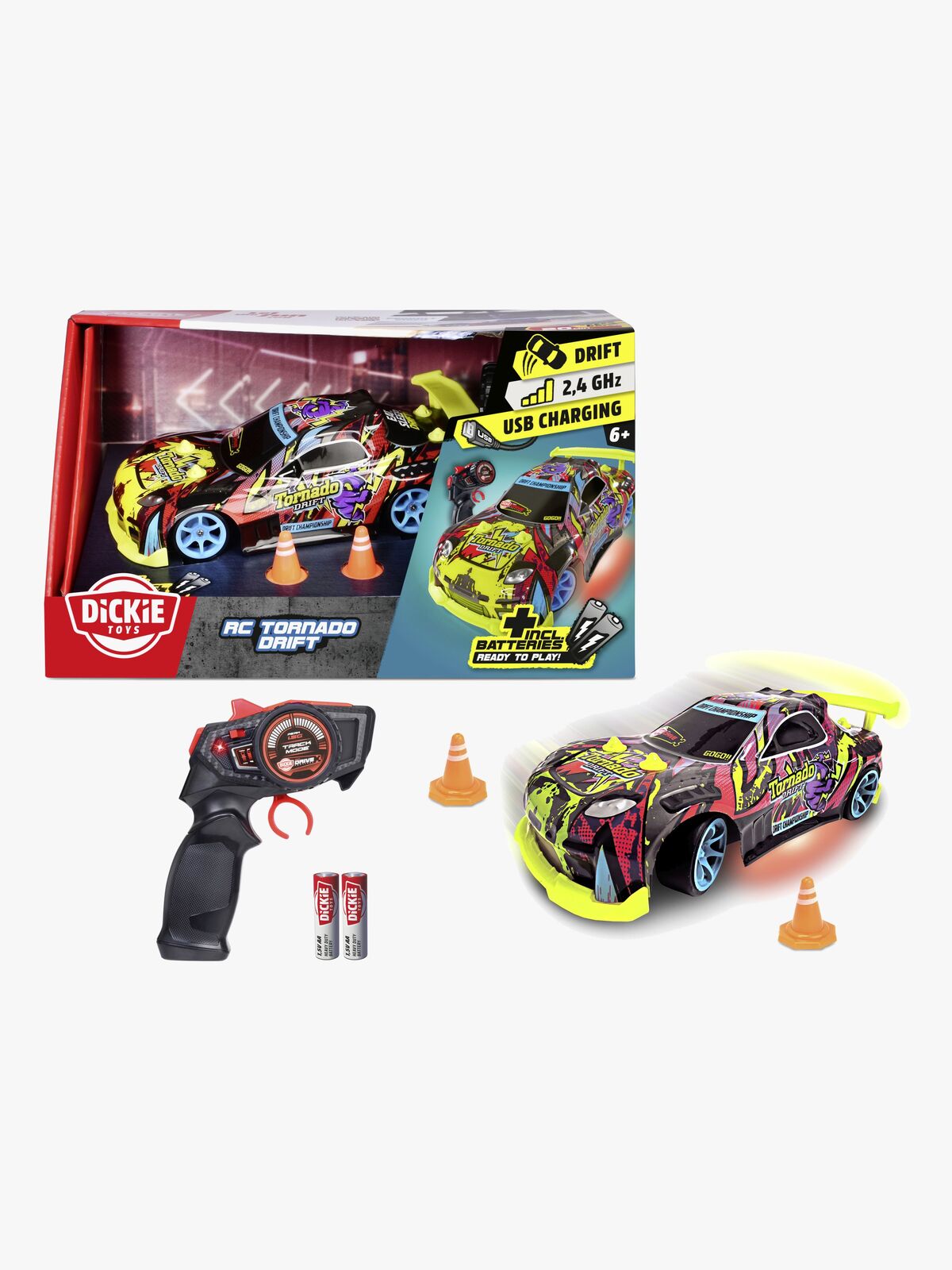 Dickie Toys Tornado Drift Radiostyrt Bil