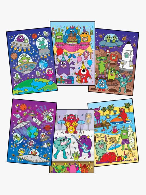 Galt Water Magic Fargeleggingsbok Monstre og Romvesener