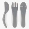 Twistshake Spise Selv Bestikk, Grå