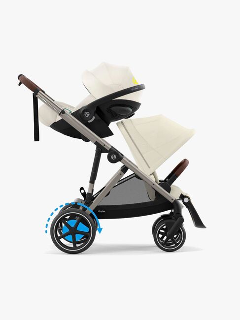 Cybex e-GAZELLE S Sportsvogn, Seashelle Beige/Taupe
