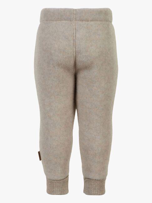 Mikk-Line Fleecebukser Baby Merinoull, Melange Offwhite