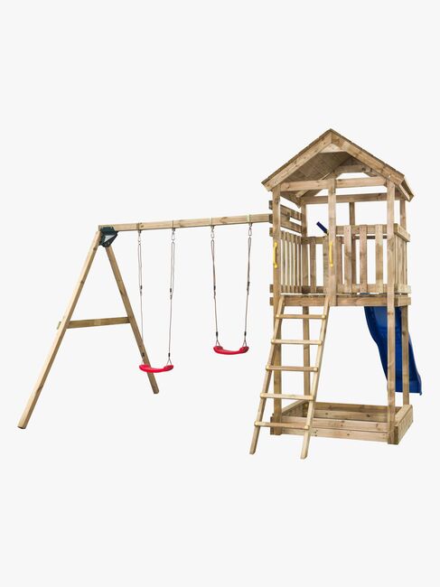 Swing King Daan Lekestativ med Blå Sklie