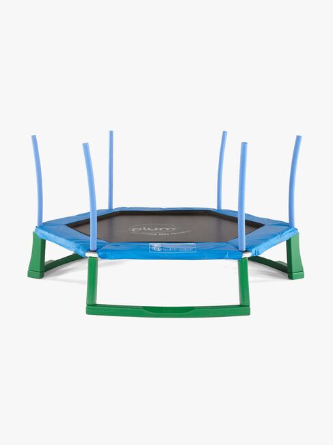Plum Junior Jumper Trampoline inkl. Sikkerhetsnett 220 cm, Blå/Grønn