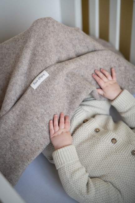 Baby's Only Baby Crib Teppe Merinoull TOG 1, Brushed Sand