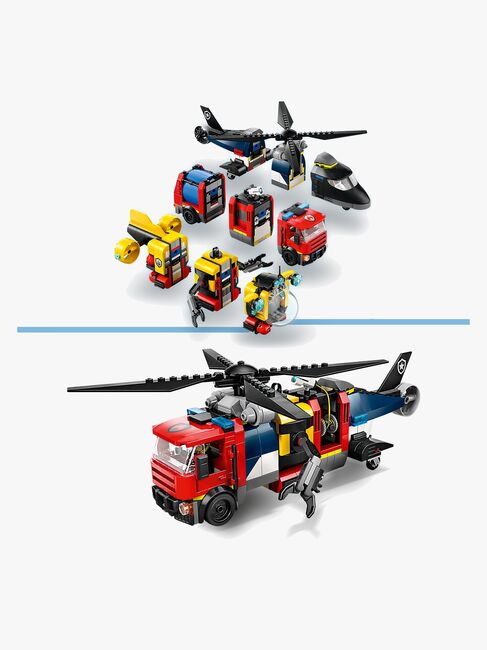 LEGO City 60462 Pakke med helikopter, brannbil og ubåt