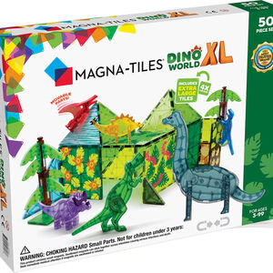 MagnaTiles Dino World XL Byggesett 50 Deler