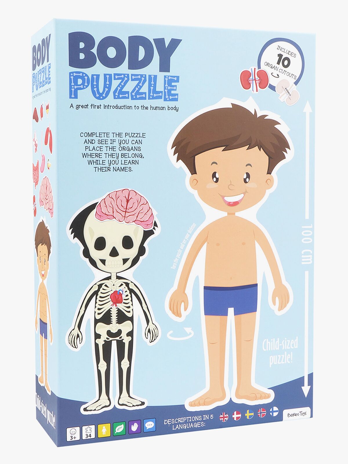 Barbo Toys Body Puslespill Gutt 36 Brikker