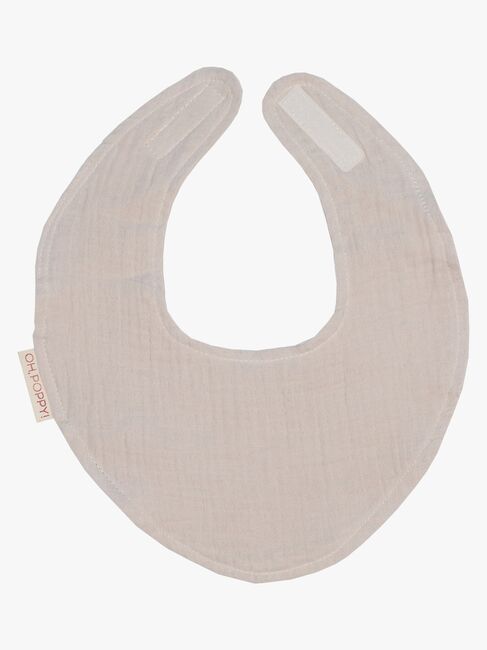 Å, Poppy! Juno Drool Bib 2-pakning, varm rust/linbeige