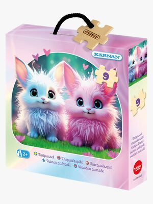 Kärnan Trepuslespill Fantasidyr 9 Brikker