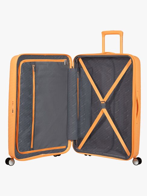 American Tourister Soundbox Spinner Koffert 97-110L, Papaya Pop