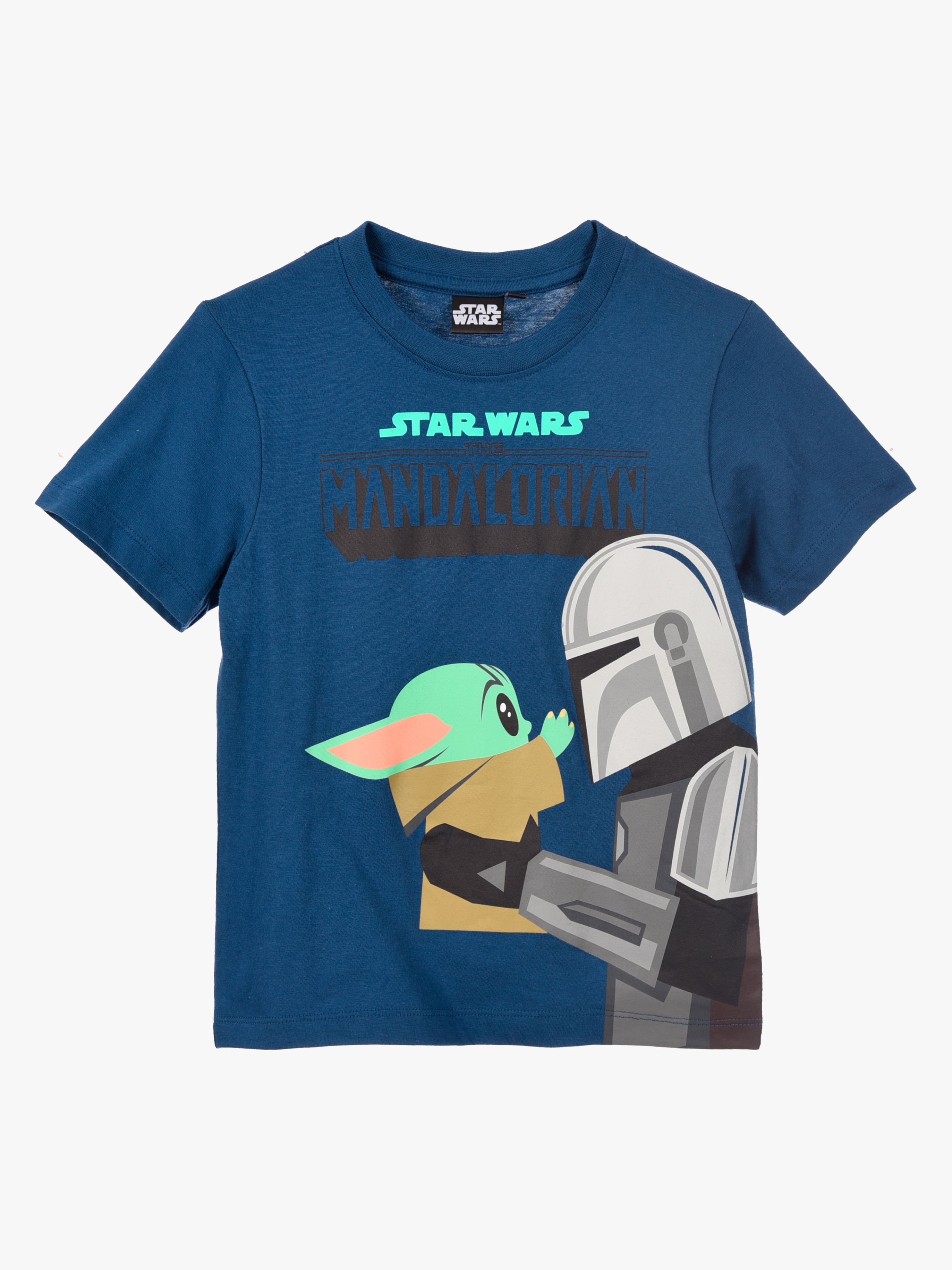 Star Wars Mandalorian T-skjorte, Navy, 116-122 - T skjorter & Topper - 100% Bomull