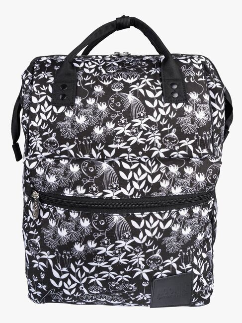 Mummitrollet Samu Primula Ryggsekk 15L, Svart/Hvit