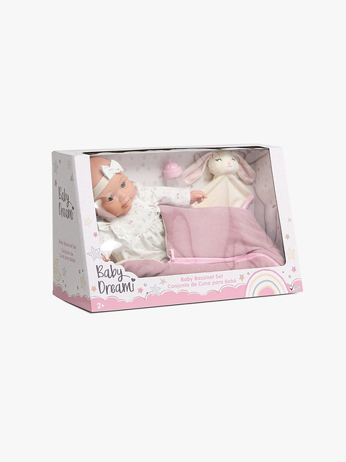 Cloudberry Castle Dukke med Bærekurv 40 cm, Rosa