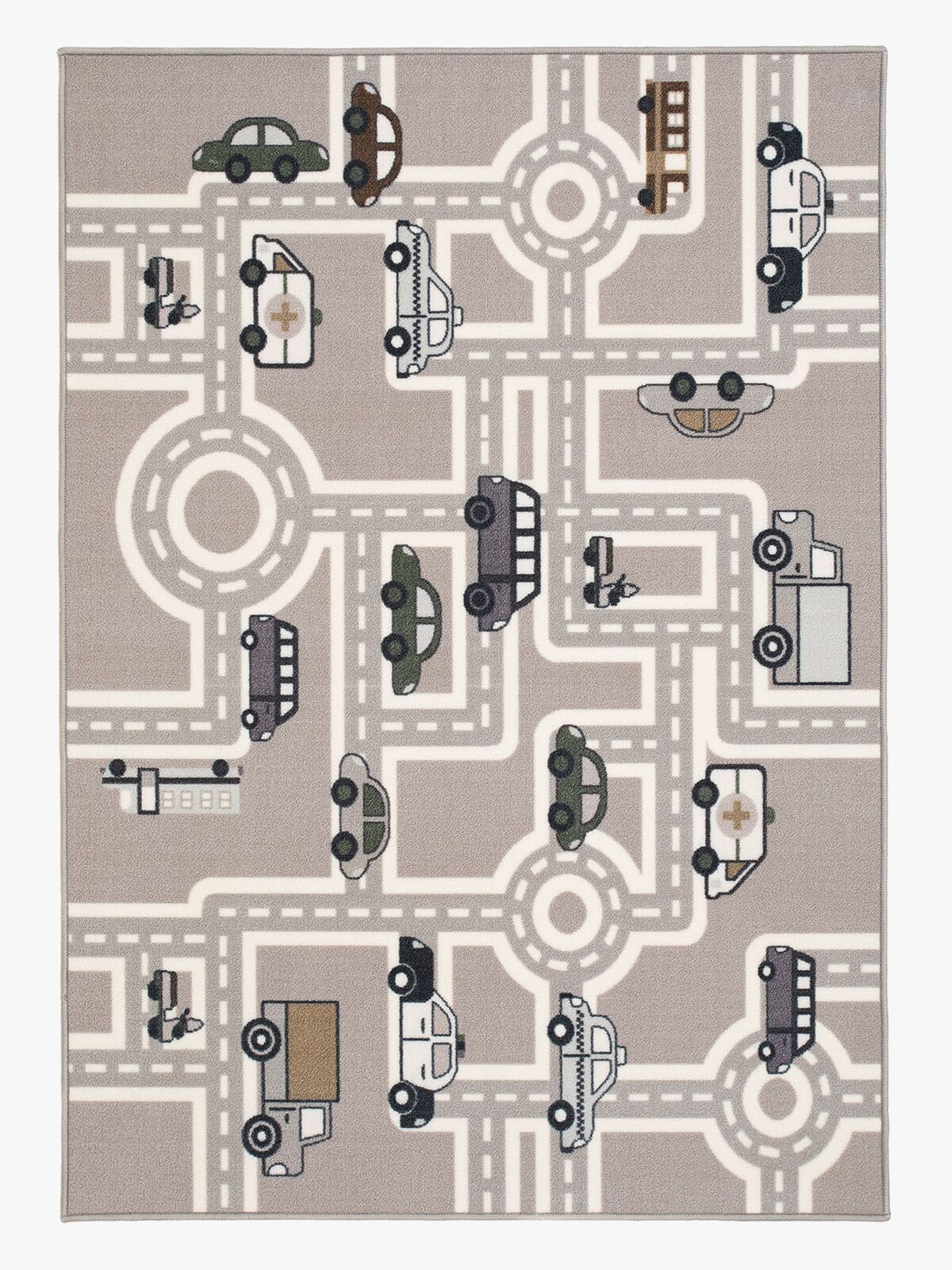 KMCarpets Veiteppe Gummiert Grå 133 x 170