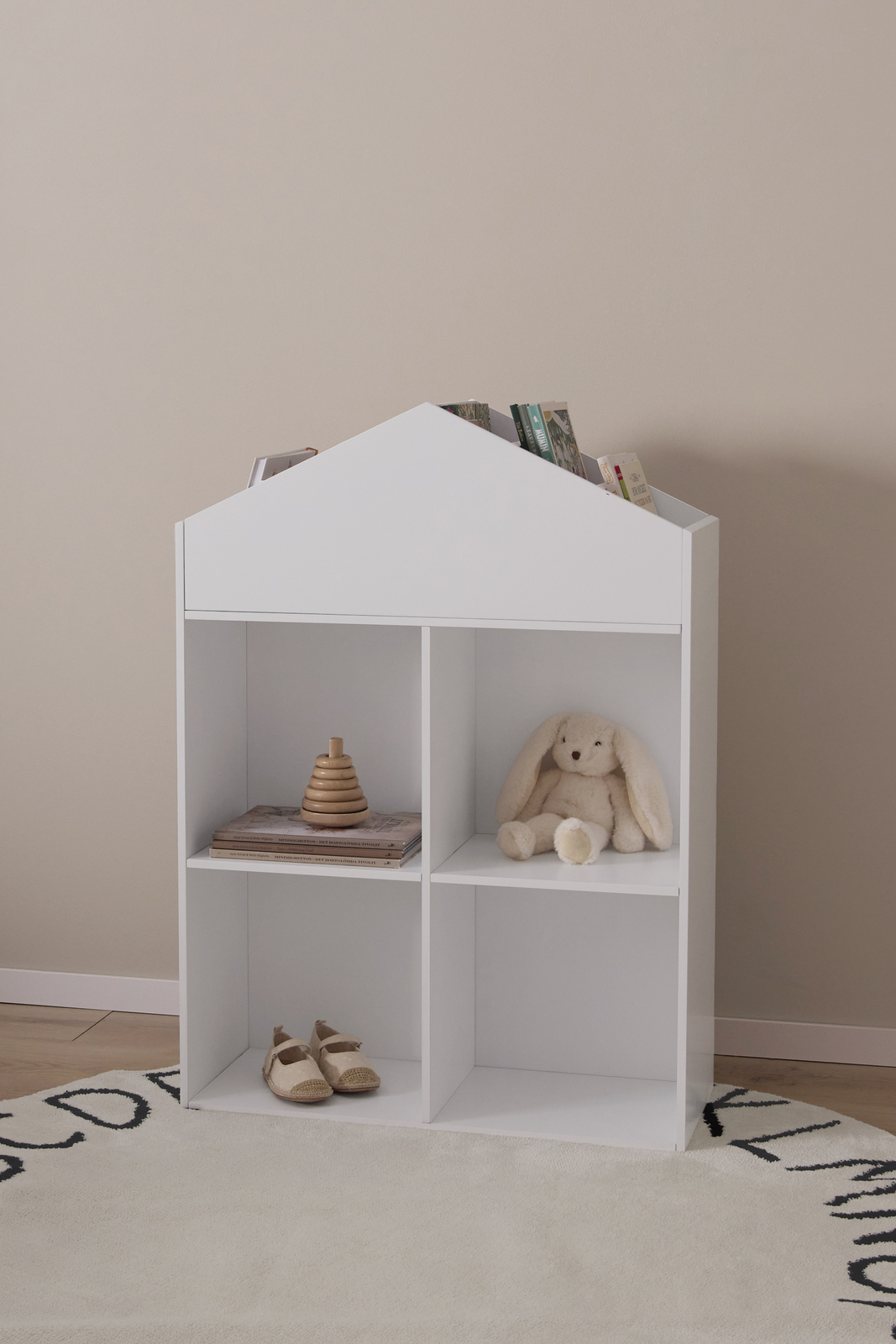 Alice & Fox HOLLY Bokhylle Hus, Hvit
