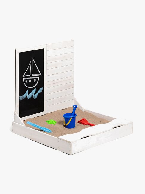 Woodlii Sandkasse Med Krittavle, Hvit