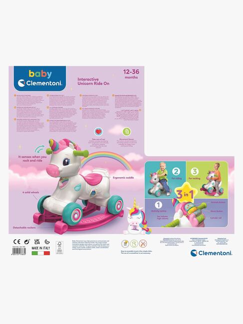 Clementoni Baby Gyngehest 3-in-1 Enhjørning