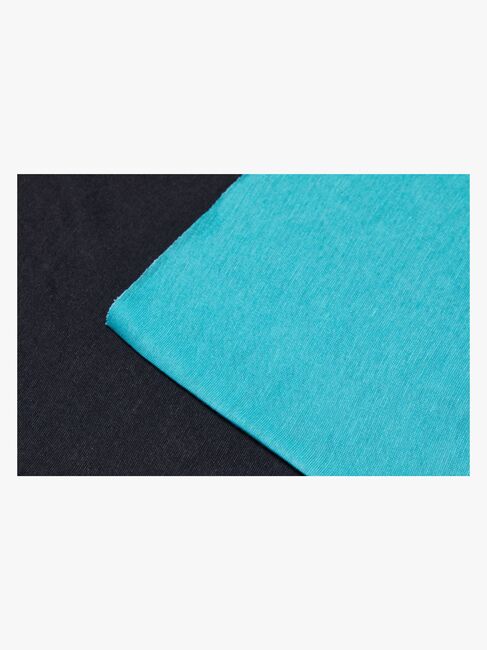 Nordbjørn Bjørli Hals 2-Pack, Black/Aqua Sea