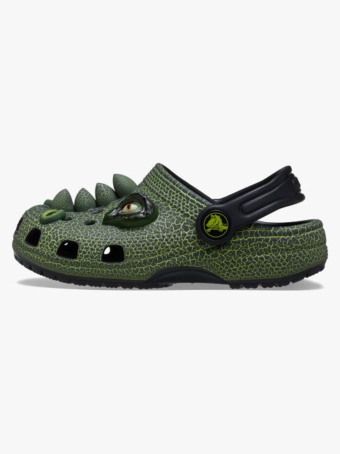 Crocs Classic IAM Scary Dino Kids Sandaler, Svart