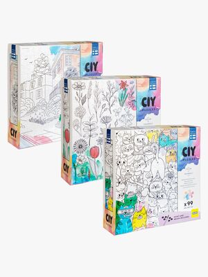 Peliko CIY Puslespill med Vannfarger 99 Brikker Blandet