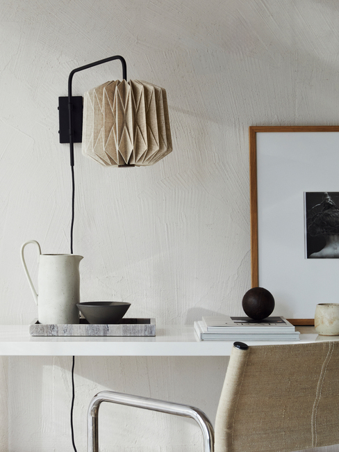 Watt&Veke Alba Vegglampe, Natural