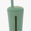 Summerville Organic Silikonkopp med Sugerør, Cameo Green